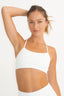 Staple Scoop Bra | White