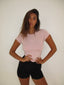 Fitted Tee Dusty Pink