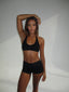 Glide Halter Bra Black
